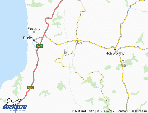 Mapa MICHELIN Bridgerule - ViaMichelin
