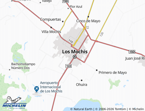 MICHELIN-Landkarte Las Nubes - ViaMichelin