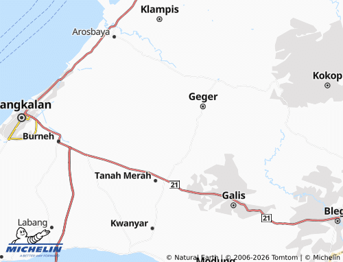 MICHELIN Landak map - ViaMichelin