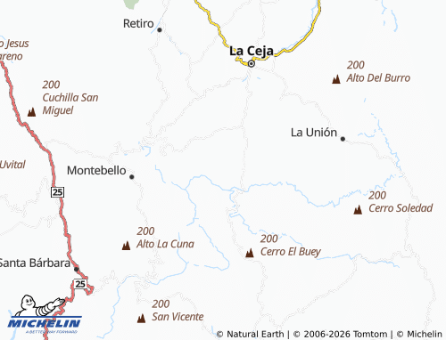 Mapa MICHELIN San Rafael - ViaMichelin