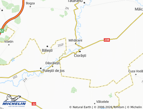 Mappa MICHELIN Spătăreasa - ViaMichelin