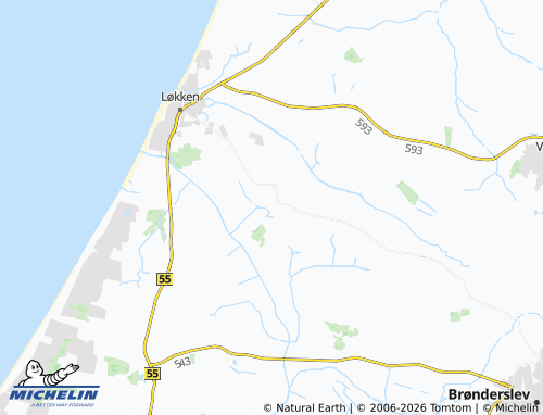 Kaart MICHELIN Vrensted - ViaMichelin
