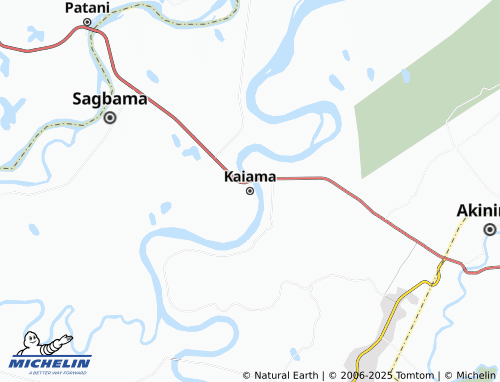 MICHELIN Kaiama map - ViaMichelin