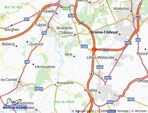 MICHELIN Ittre map - ViaMichelin