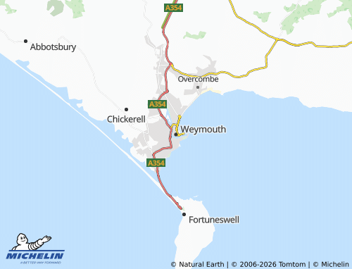 Carte MICHELIN Weymouth - ViaMichelin