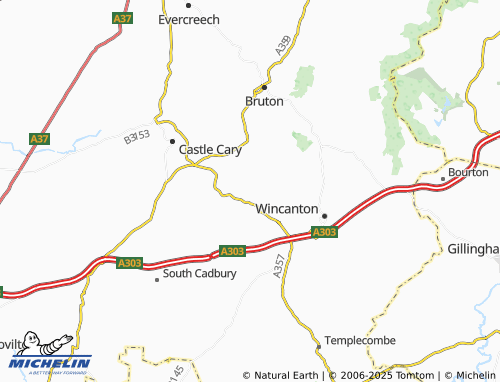Carte MICHELIN Bratton Seymour - ViaMichelin