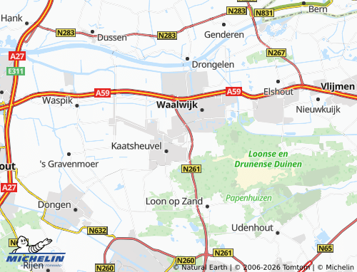 Mapa MICHELIN Sprang-Capelle - ViaMichelin