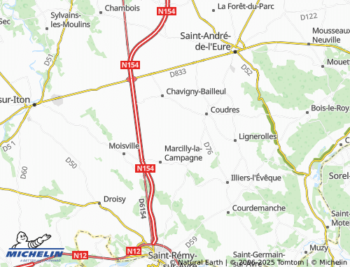 Carte MICHELIN Francheville - ViaMichelin