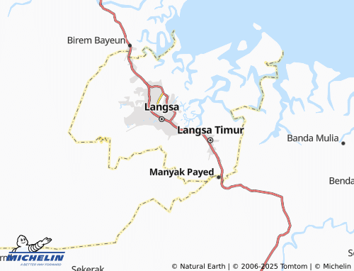 MICHELIN Meurandeh Aceh map - ViaMichelin