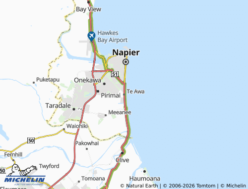 Mapa MICHELIN Te Awa - ViaMichelin