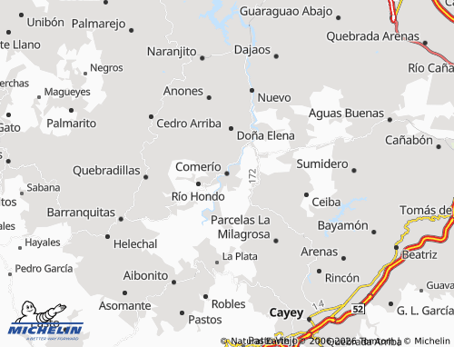 Carte MICHELIN Comerío - ViaMichelin
