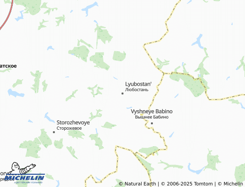 MICHELIN Lyubostan' map - ViaMichelin