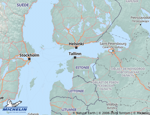 Carte MICHELIN Estonie - ViaMichelin