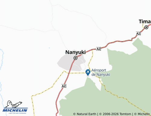 Mappa MICHELIN Nanyuki - ViaMichelin