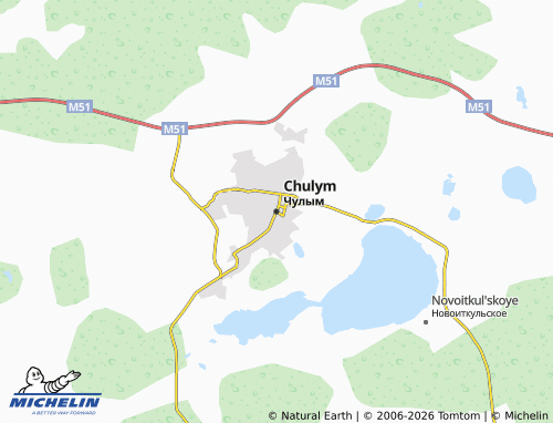 MICHELIN-Landkarte Chulym - ViaMichelin