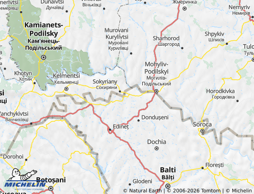 Mappa MICHELIN Ocnița - ViaMichelin