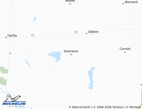 Mapa MICHELIN Severance - ViaMichelin