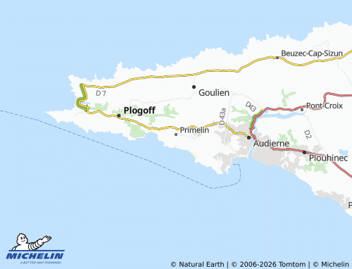 Mappa MICHELIN Primelin - ViaMichelin