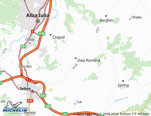 Mappa MICHELIN Daia Română - ViaMichelin