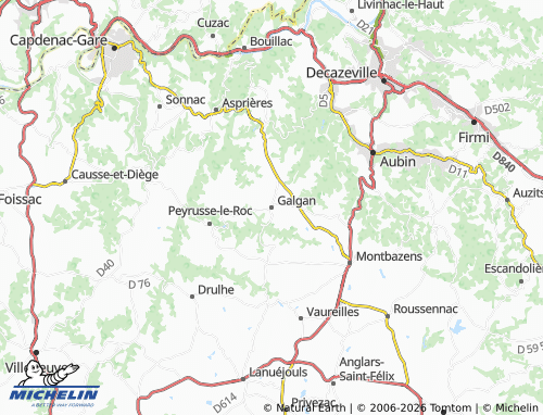 MICHELIN Galgan map - ViaMichelin