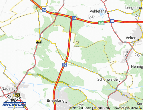 MICHELIN Perwenitz map - ViaMichelin