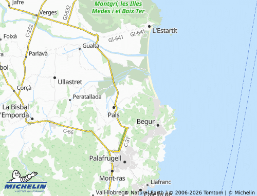 Carte MICHELIN Els Massos de Pals - ViaMichelin