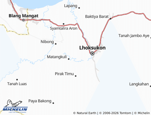 MICHELIN Punti Matang Kuli map - ViaMichelin