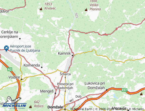 Carte MICHELIN Kamnik - ViaMichelin
