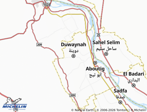MICHELIN Deweina map - ViaMichelin