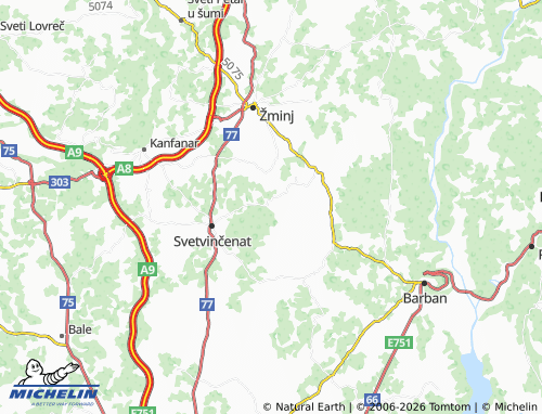 MICHELIN-Landkarte Foli - ViaMichelin
