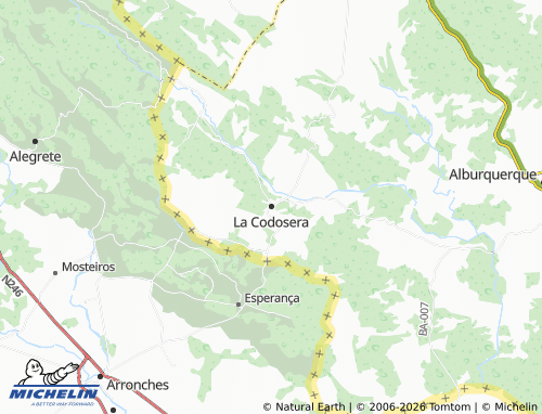 MICHELIN La Codosera map - ViaMichelin