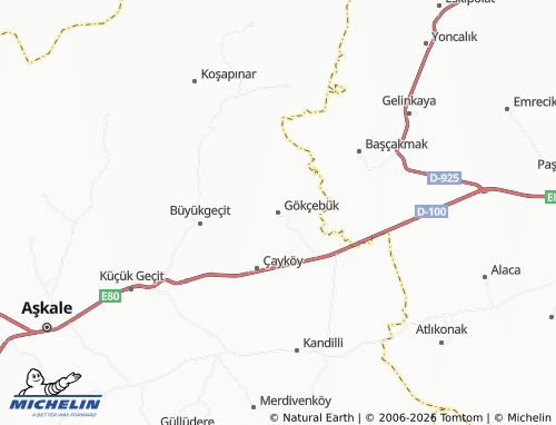 MICHELIN Gökçebük map - ViaMichelin