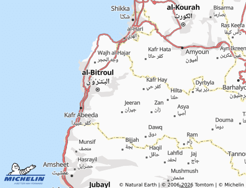 Mapa MICHELIN Bijdarfil - ViaMichelin