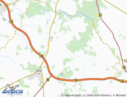 MICHELIN Sejrup map - ViaMichelin