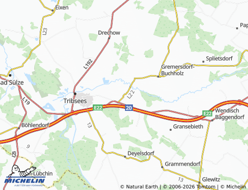 MICHELIN Siemersdorf map - ViaMichelin