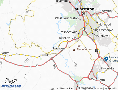 Mapa MICHELIN Hadspen - ViaMichelin