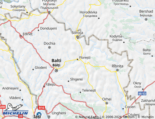 Mappa MICHELIN Florești - ViaMichelin