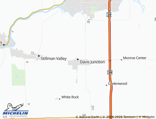 Carte MICHELIN Davis Junction - ViaMichelin