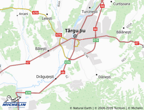 MICHELIN Romanești map - ViaMichelin