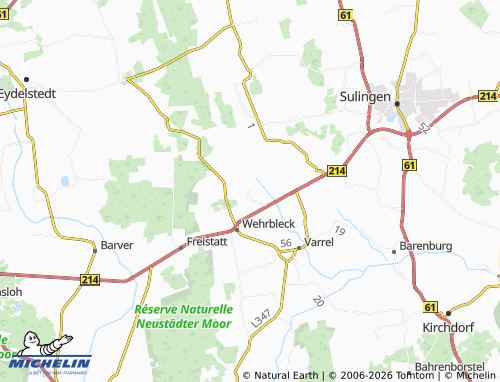 MICHELIN Nordholz map - ViaMichelin