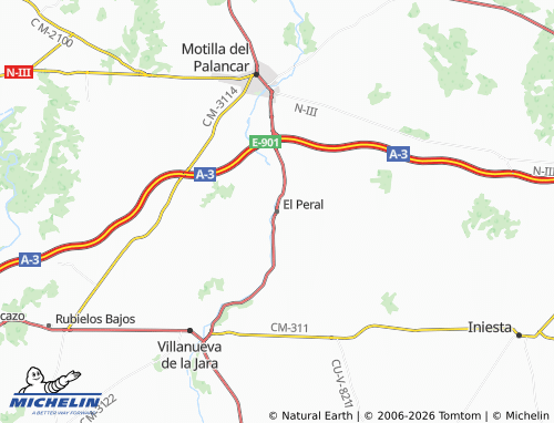 MICHELIN-Landkarte El Peral - ViaMichelin