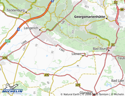 MICHELIN Höste map - ViaMichelin