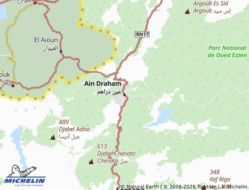 Mapa MICHELIN Ayn Darahim - ViaMichelin