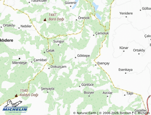MICHELIN Göktepe map - ViaMichelin