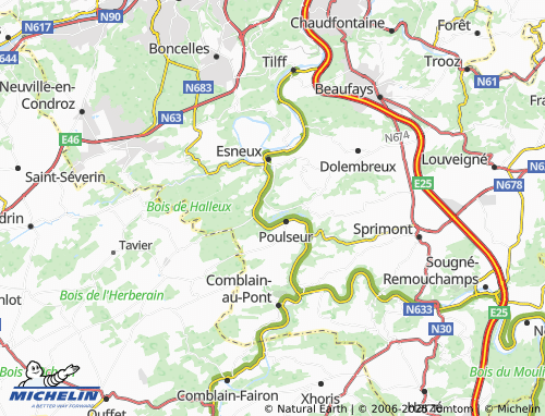 Carte MICHELIN Souverain Pré - ViaMichelin
