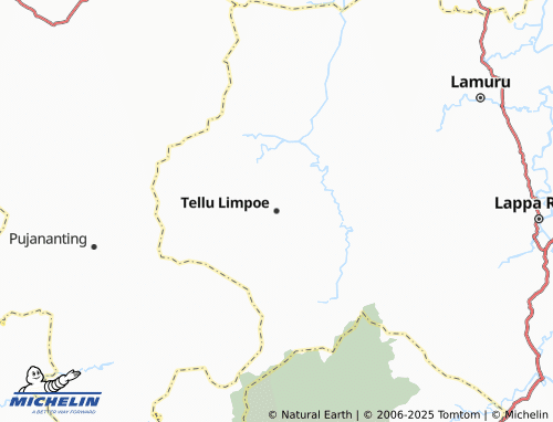 MICHELIN Tellu Limpoe map - ViaMichelin