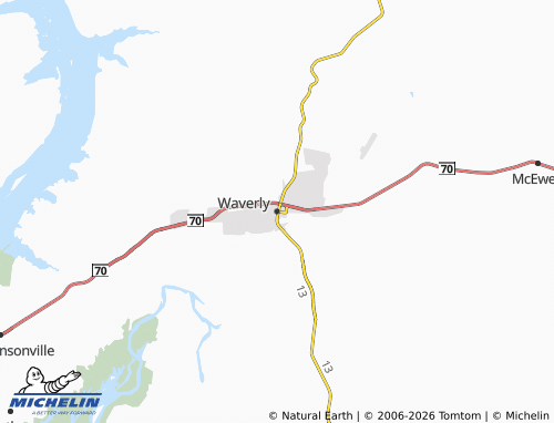 Mapa MICHELIN Waverly - ViaMichelin
