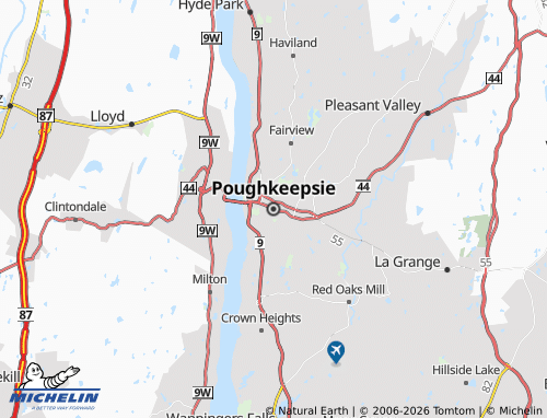 Mapa MICHELIN Poughkeepsie - ViaMichelin