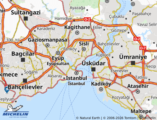 MICHELIN Beyoglu map - ViaMichelin