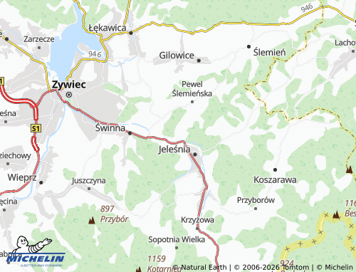 MICHELIN Mutne map - ViaMichelin